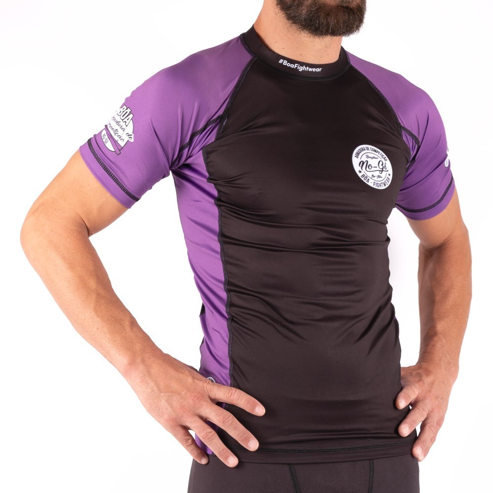Nogi Competition Rashguard - Armadura de competição Purple Grappling