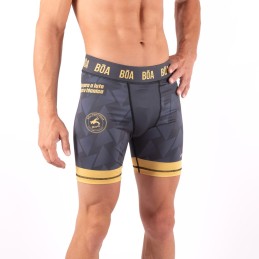 Pantalones cortos de compresión de Lucha Libre - Luta Greco Romana Negro