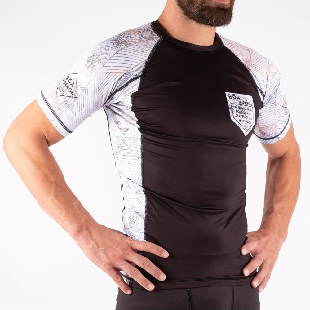Rashguard for men NoGi Jiu-Jitsu - Ipiranga White Boa