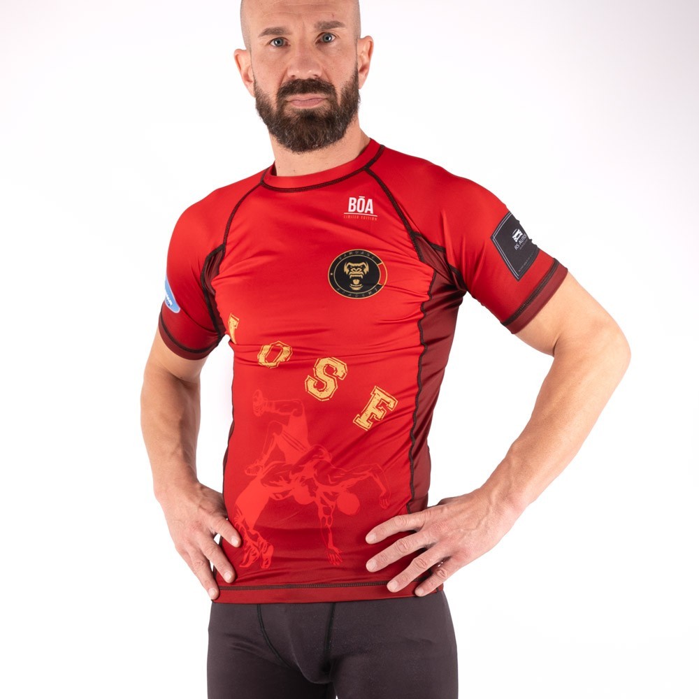 LOSF Wrestling Rashguard red
