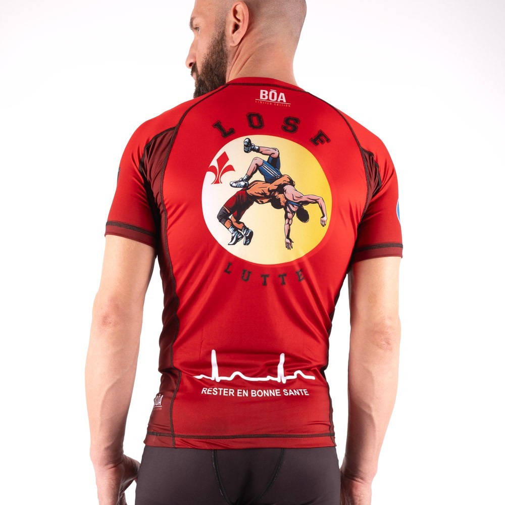 LOSF Борцовский рашгард Boa Fightwear Красный
