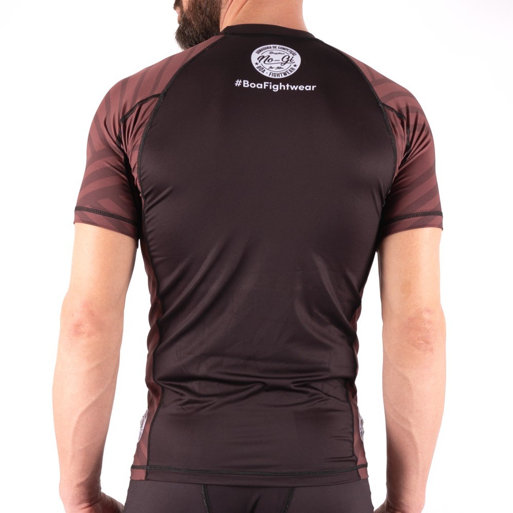 Nogi Competition Rashguard - Armadura de competição Brown Boa Fightwear