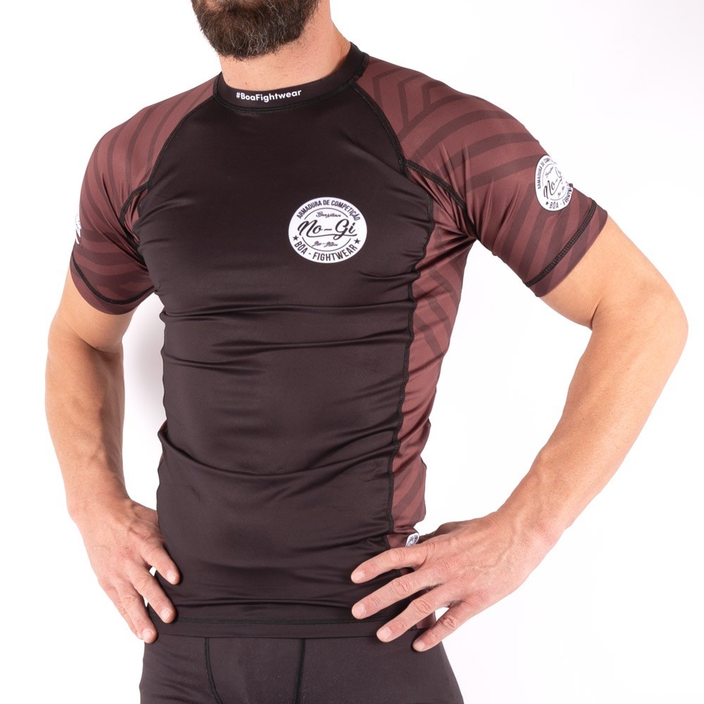 Nogi Competition Rashguard - Armadura de competição Brown Boa