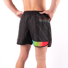 Shorts de Grappling Nogi - Jogo Guerreiro Multicolor Boa Fightwear