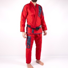 Kimono brasiliano Jiu-Jitsu da uomo - MA-8R Rosso