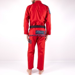 Brasilianischer Jiu-Jitsu-Kimono für Herren – MA-8R rot Boa