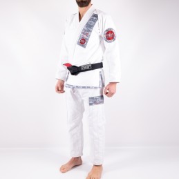 Kimono brasiliano Jiu-Jitsu da uomo - MA-8R Bianco