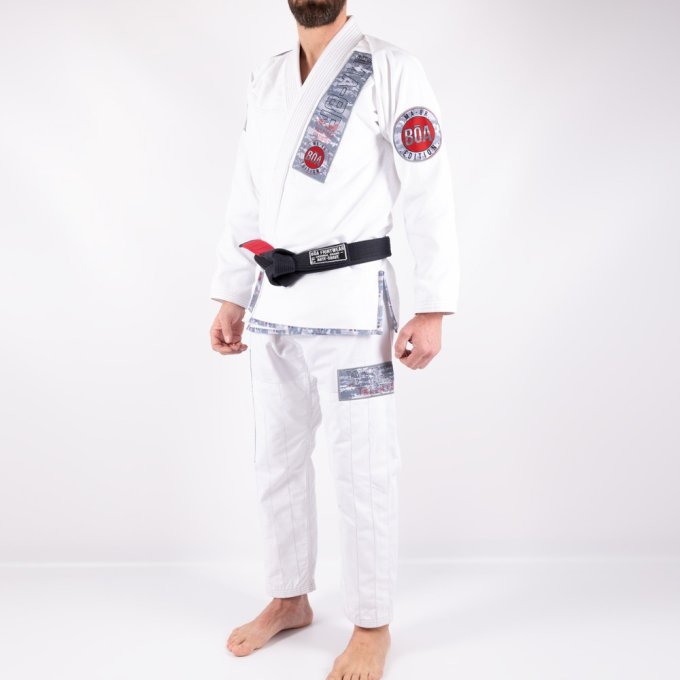 Brasilianischer Jiu-Jitsu-Kimono für Herren – MA-8R weiss