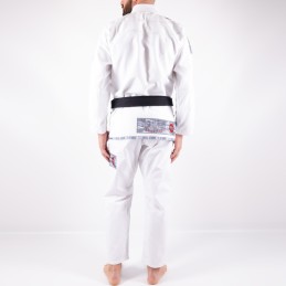 Kimono brasiliano Jiu-Jitsu da uomo - MA-8R Bianco BJJ