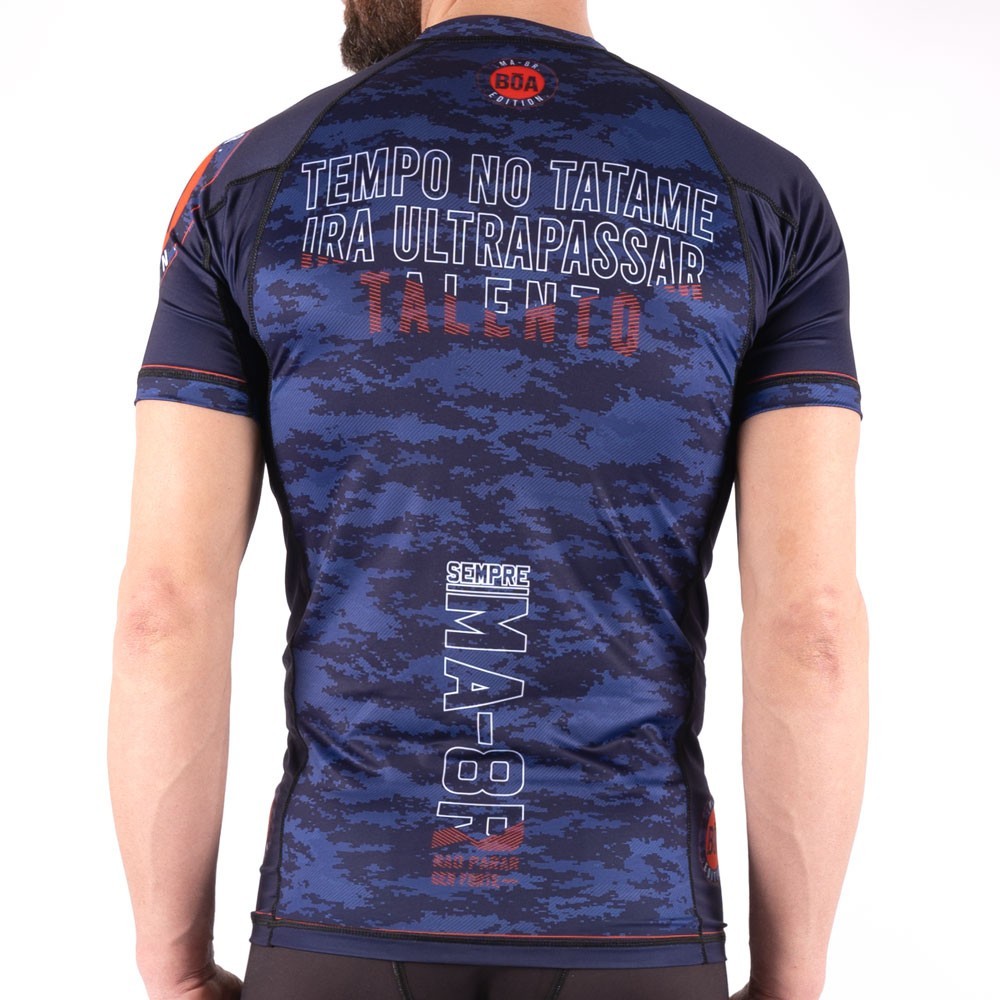 Rashguard de Training NoGi - MA-8R Bleu Grappling