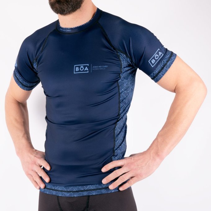 Jiu-Jitsu rashguard Men - Jogo no chão Blue Boa fightwear