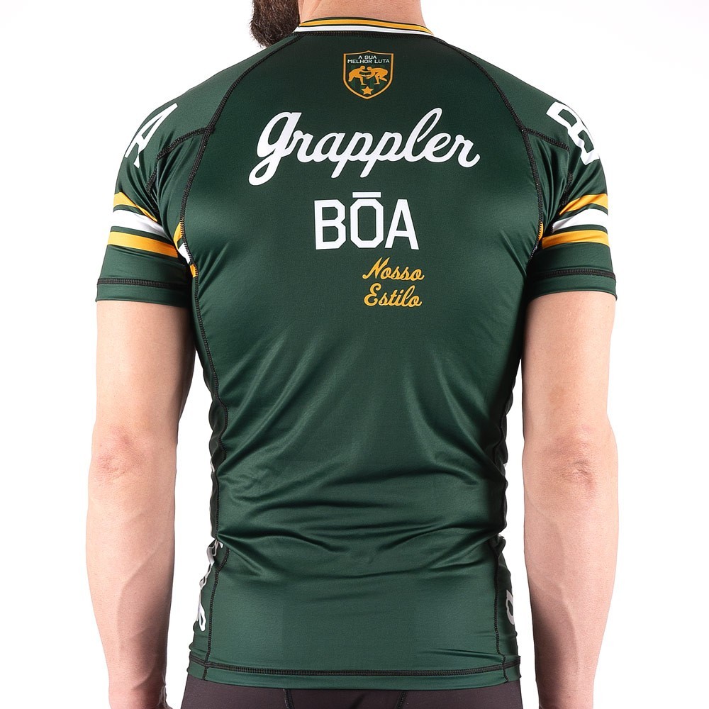 Рашгард Но-Ги - American Grappler Зеленый