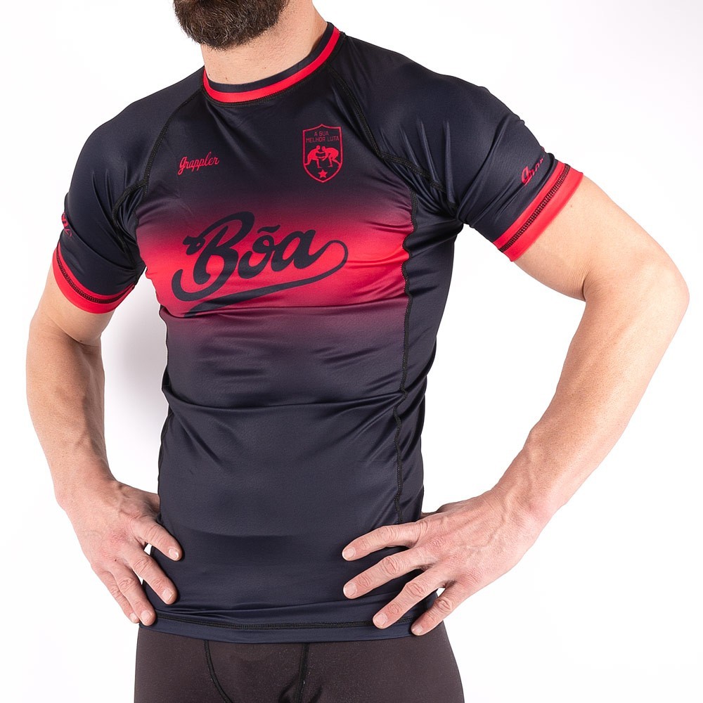 Rashguard No-Gi - Dias de grappling Blau Boa