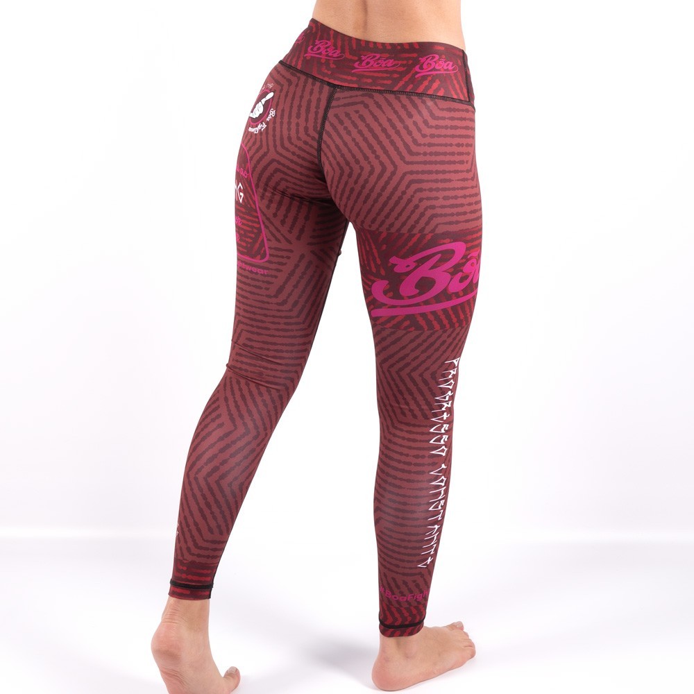 Leggings de Grappling para Mulher - Raiva Rojo NoGi