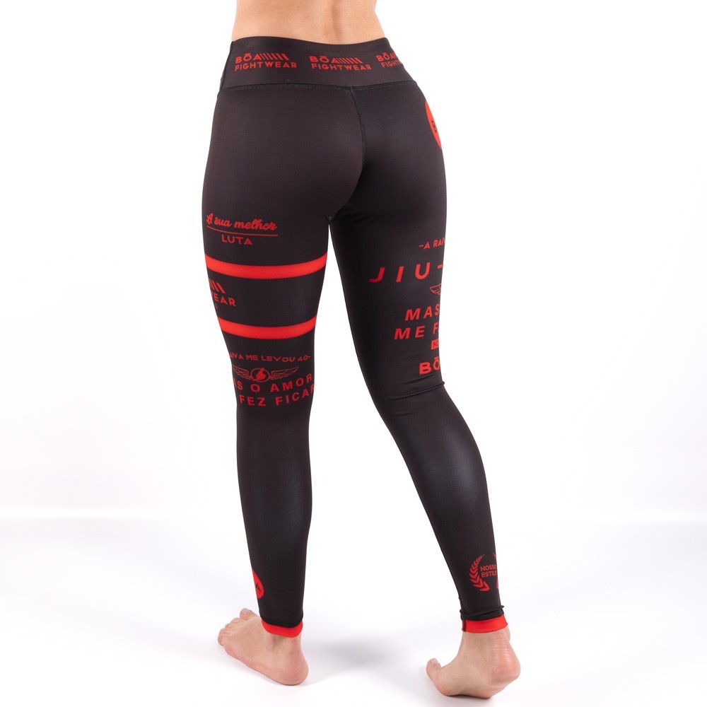 Leggings Jiu-Jitsu für Damen - Formula da Luta Schwarz Grappling