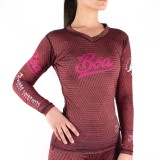 Rashguard de Grappling para mujer - Raiva Rojo Boa fightwear