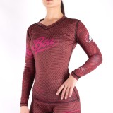 Rashguard de Grappling para mujer - Raiva Rojo Boa