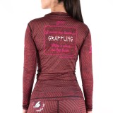 Rashguard de Grappling para mujer - Raiva Rojo NoGi