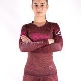 Rashguard de Grappling para mujer - Raiva Rojo