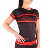 Rashguard de grappling Jiu-Jitsu para mujer - Formula da Luta negro Boa fightwear