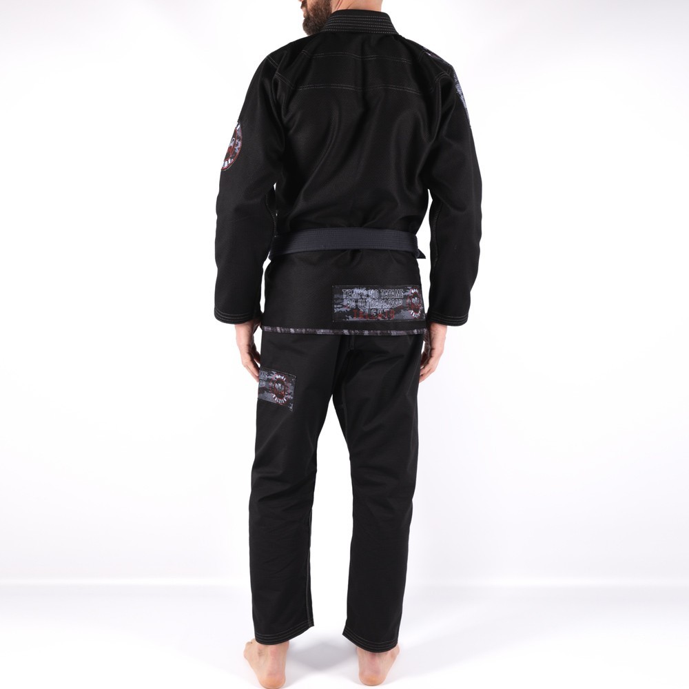 Kimono brasiliano Jiu-Jitsu da uomo - MA-8R Nero Boa Fightwear