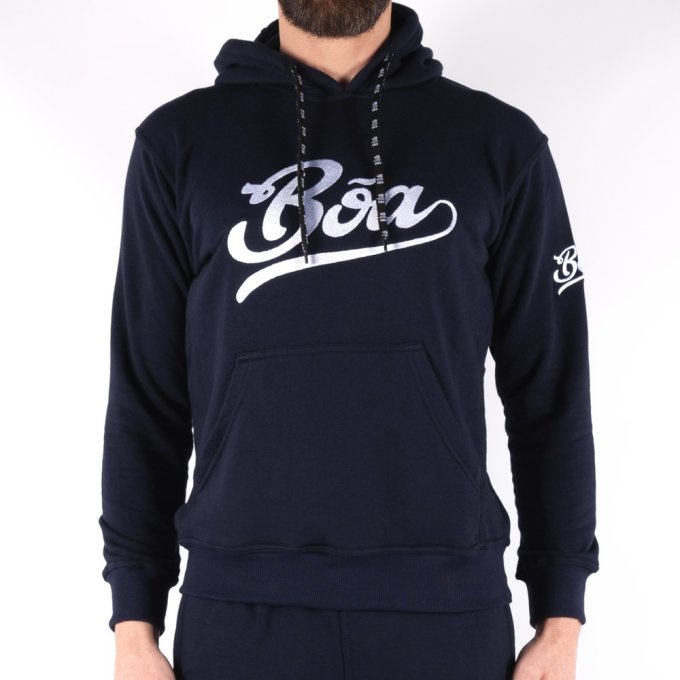 Sweat à capuche homme - Jogo No Chão Bleu