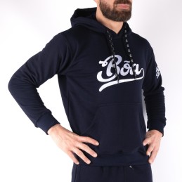 Men's hoodie - Jogo No Chão Blue Boa Fightwear
