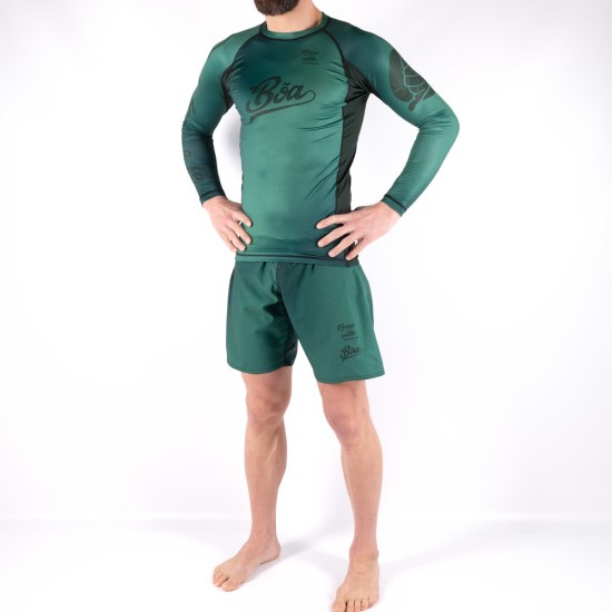Rashguard No-Gi Grappling - Deslumbrante verde sportswear