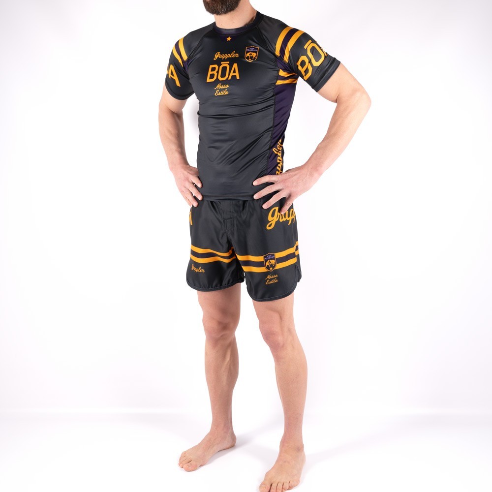 Shorts de No-Gi - American Grappler roxo Grappling