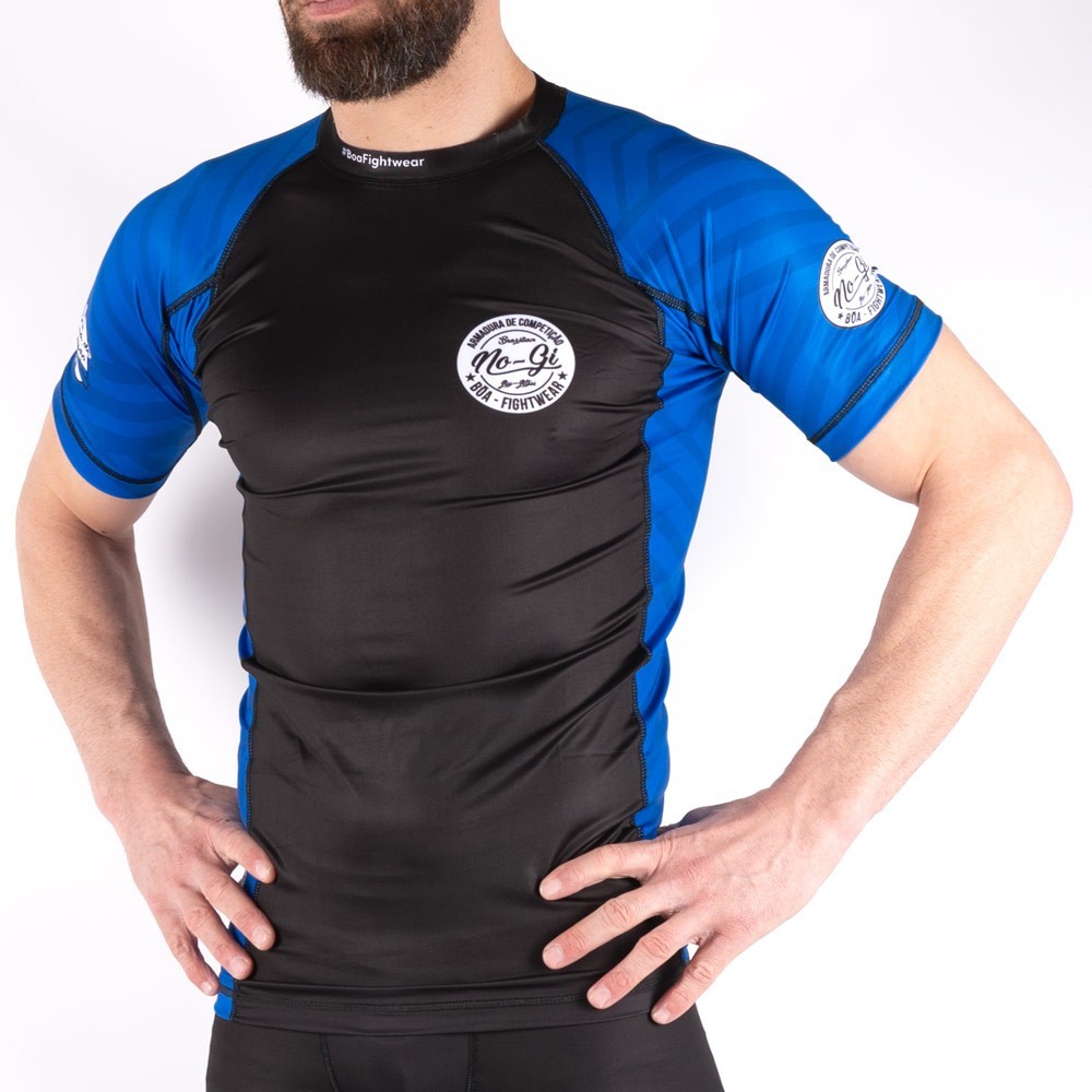 Rashguard Competición Nogi - Armadura de competição Azul Boa