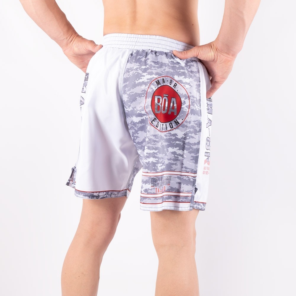 Shorts de entrenamiento NoGi - MA-8R Boa Fightwear blanco