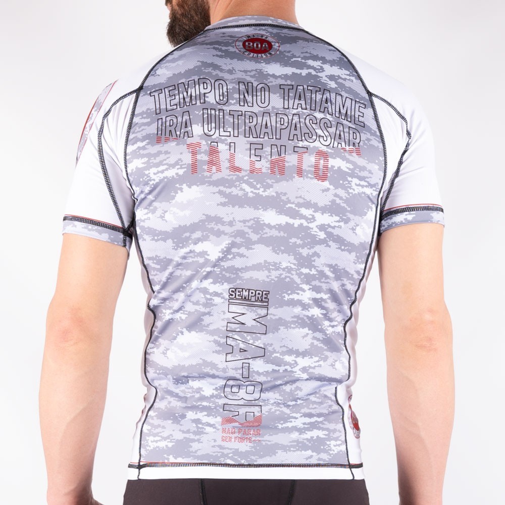 Rashguard für Ausbildung NoGi - MA-8R Grappling weiss