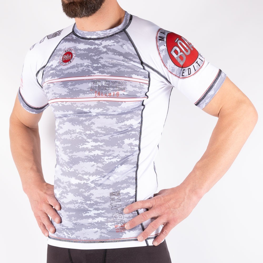 Rashguard für Ausbildung NoGi - MA-8R Boa weiss