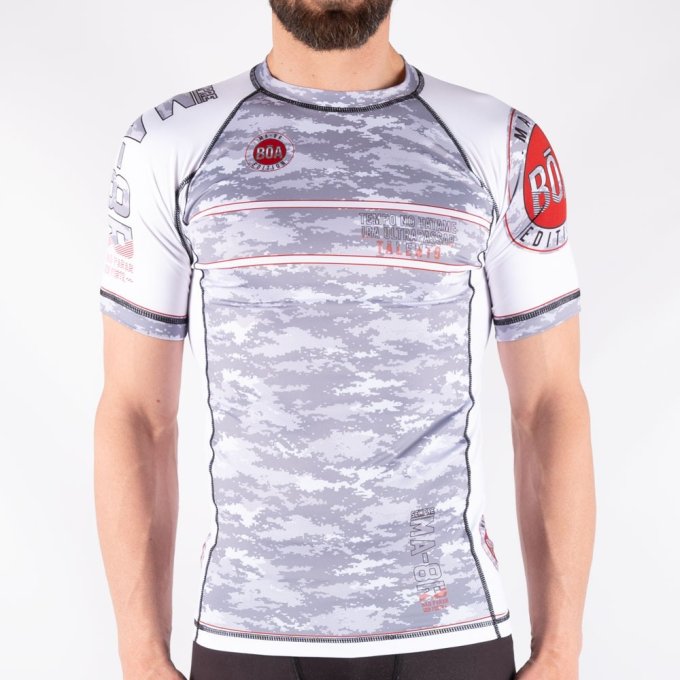 Rashguard de entrenamiento NoGi - MA-8R blanco