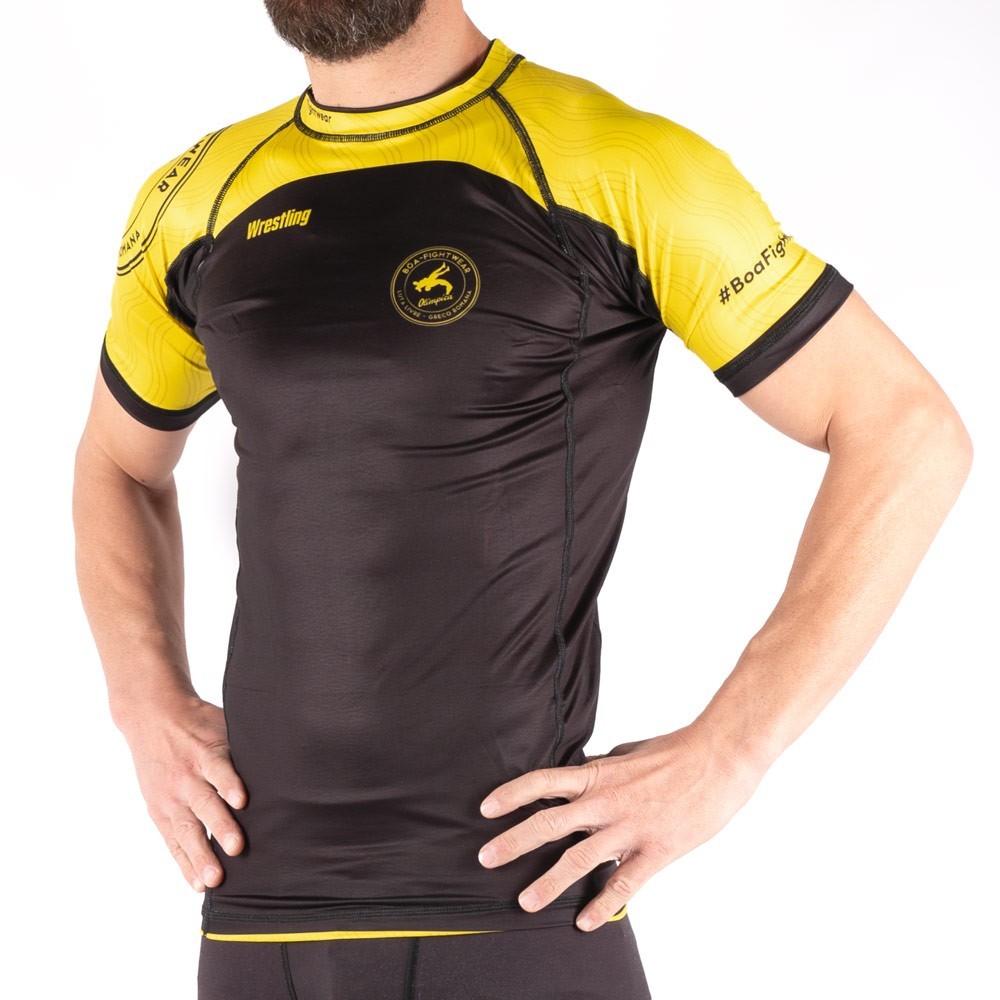 Rashguard para lucha color de grado - Olímpica