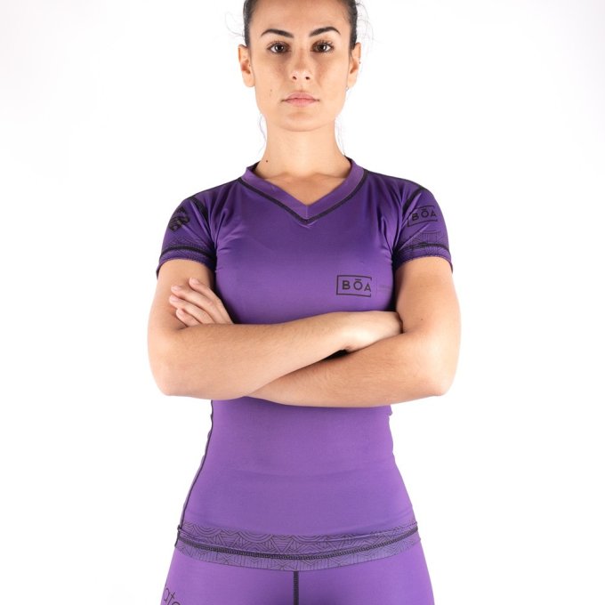 Rashguard NoGi Jiu-Jitsu per donna - Jogo no chão