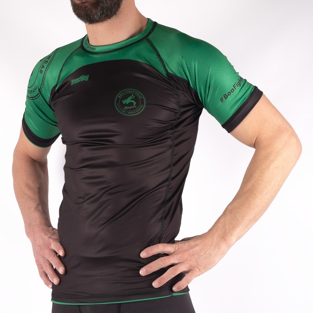 Rashguard para lucha color de grado - Olímpica