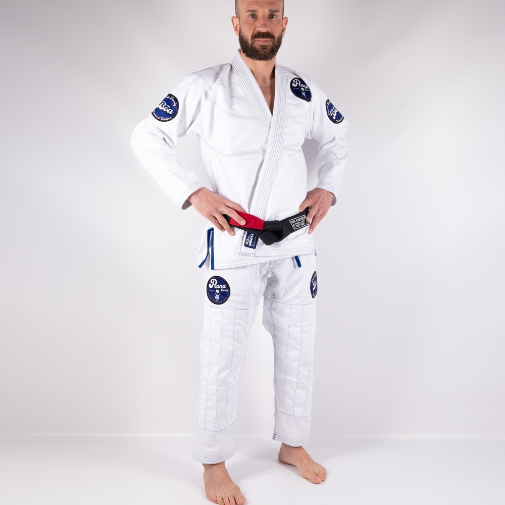 Traje de jiu-jitsu brasileño de la familia Prana del equipo Nogi usado