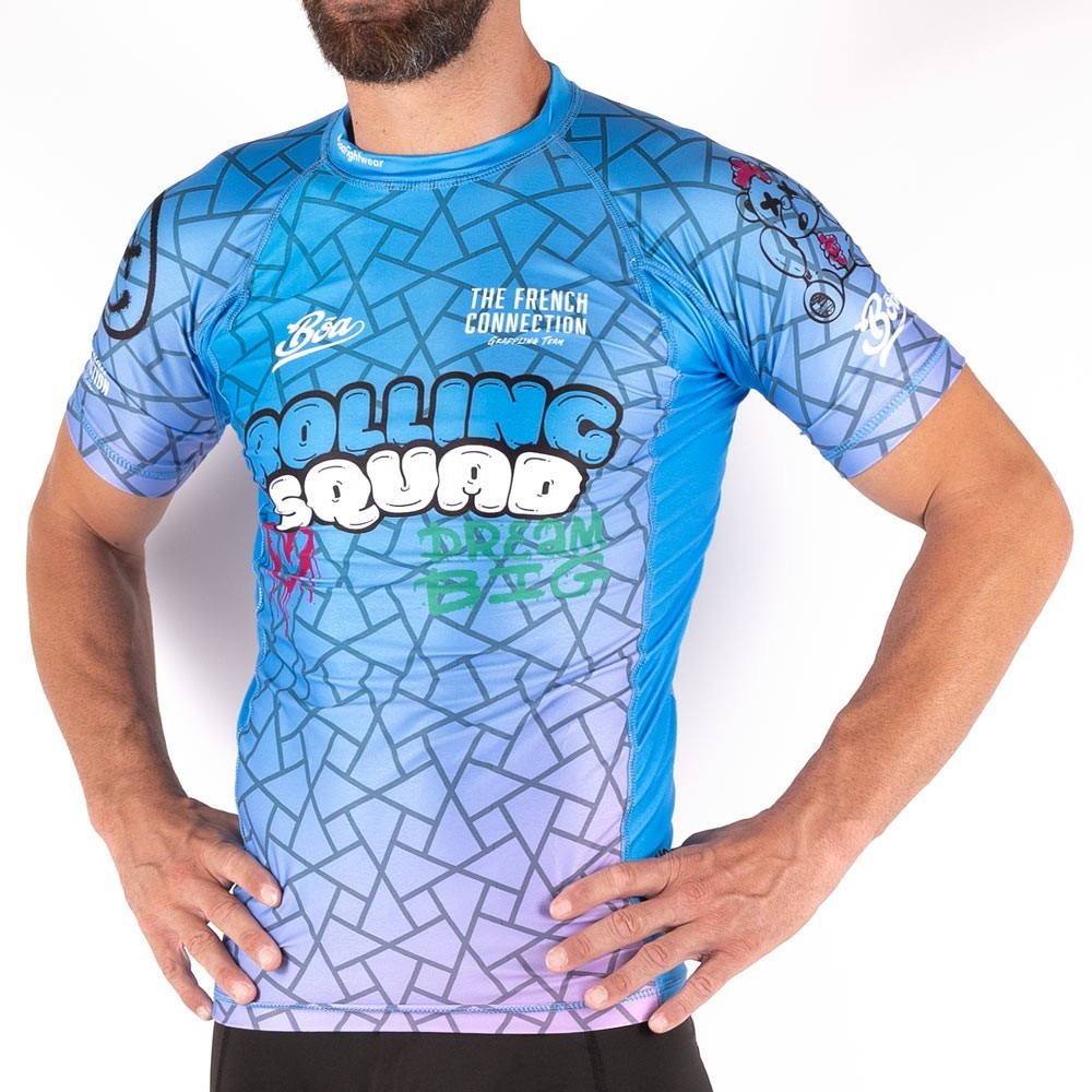 Grappling Rashguard Nogi Rolling Squad - French Connection