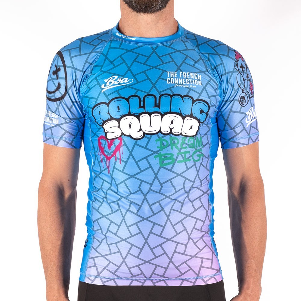 Grappling Rashguard Nogi Rolling Squad - French Connection