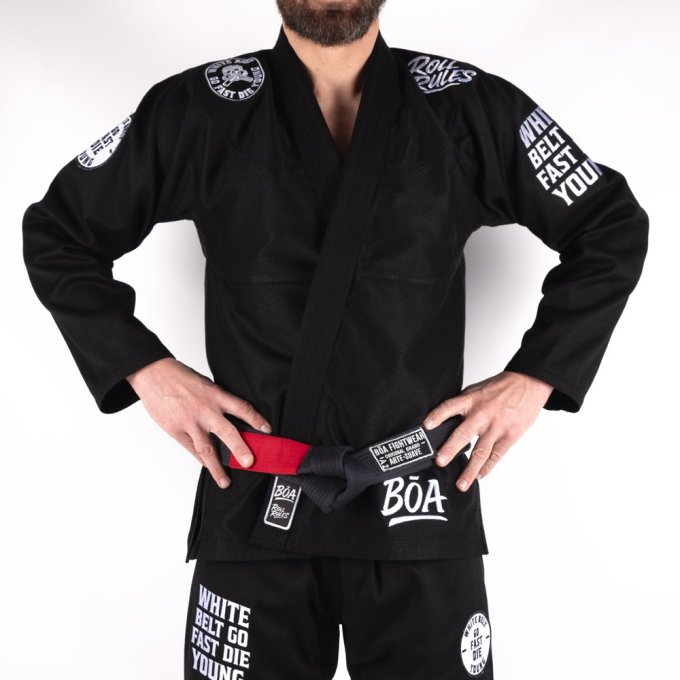 Kimono JJB Homme Roll RulesKimono JJB - Kimono Jiu-Jitsu Brésilien pour Entraînement et Compétition