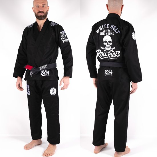 Kimono JJB Homme Roll RulesKimono JJB - Kimono Jiu-Jitsu Brésilien pour Entraînement et Compétition