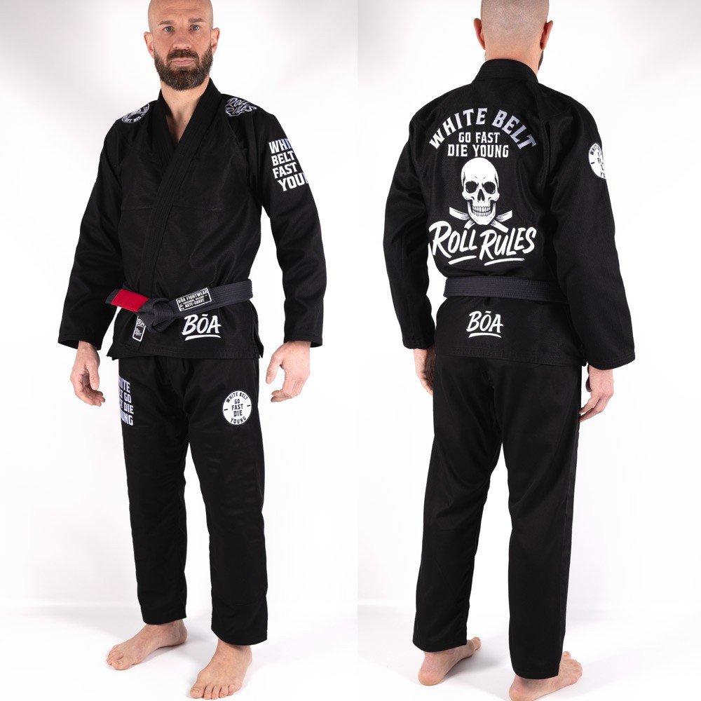 Kimono JJB Homme Roll RulesKimono JJB - Kimono Jiu-Jitsu Brésilien pour Entraînement et Compétition