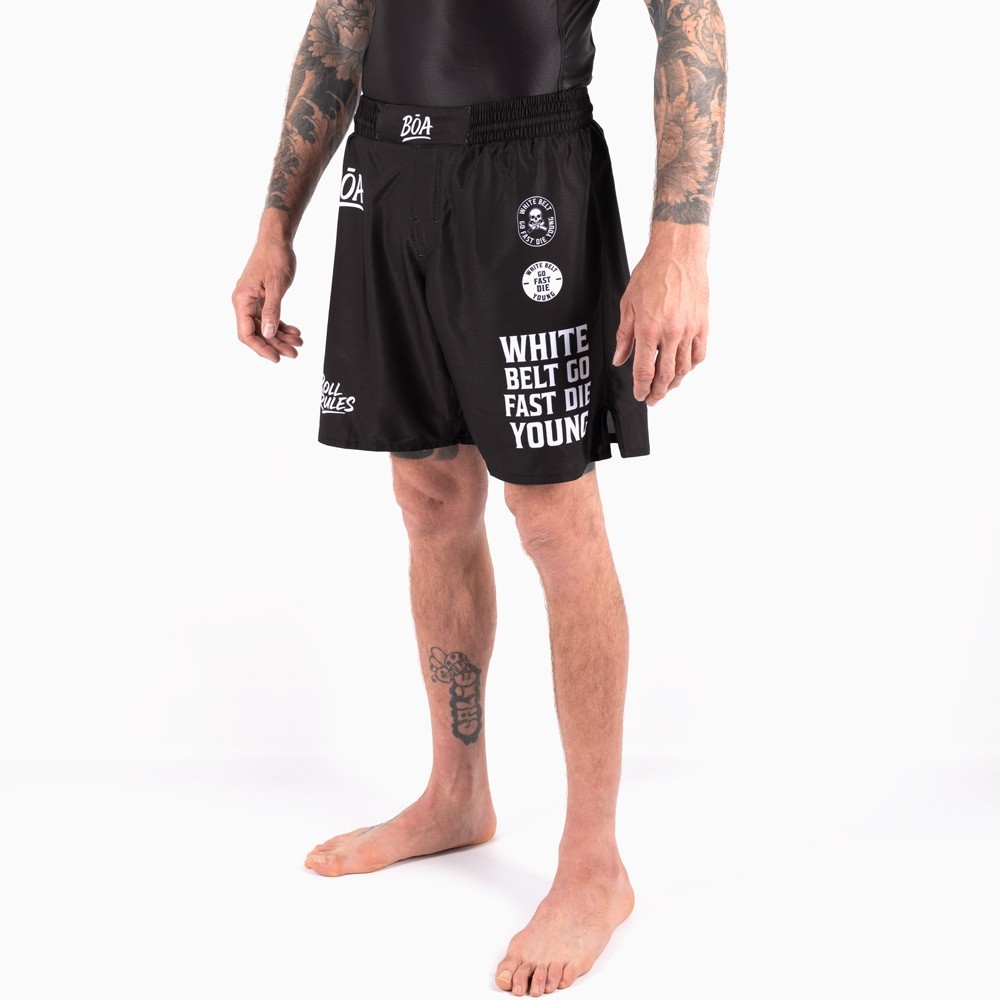 Short Homme BJJ No-Gi Roll Rules avec Compression | BŌA