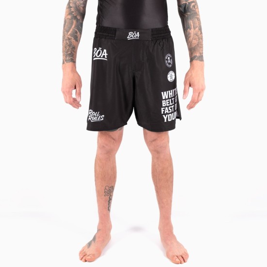 Short BJJ Masculino No-Gi Roll Rules com Compressão | BŌA