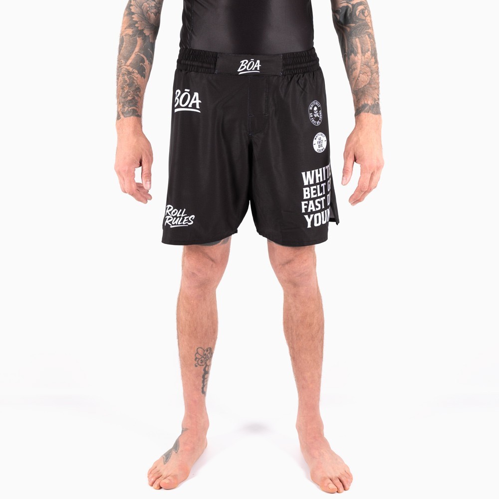 Short BJJ Uomo No-Gi Roll Rules con Compressione | BŌA