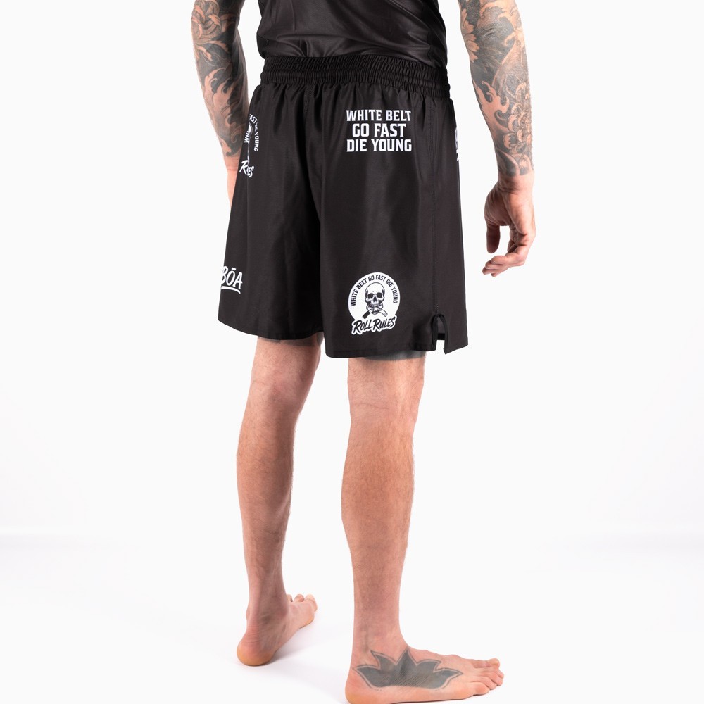 Short BJJ Uomo No-Gi Roll Rules con Compressione | BŌA